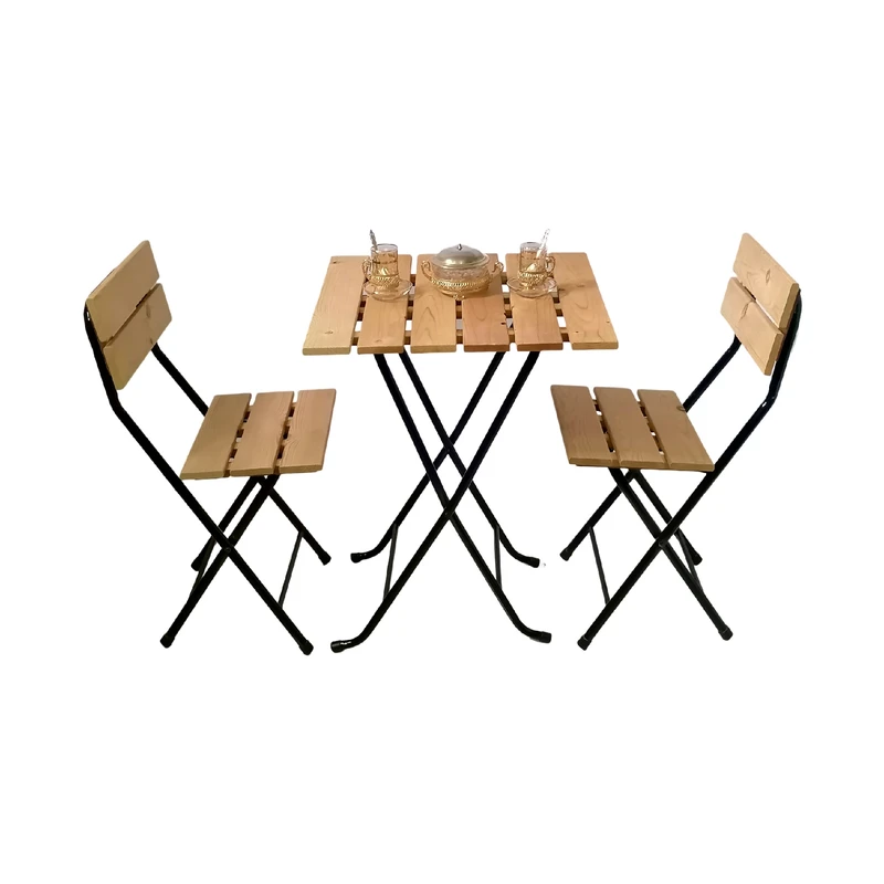 عکس شماره 26 : میز و صندلی تاشو سفری مدل چوبی کد 2060