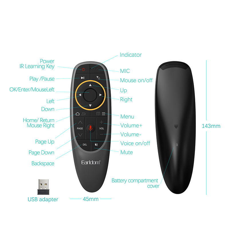 ریموت کنترل ارلدام مدل ET-RM01