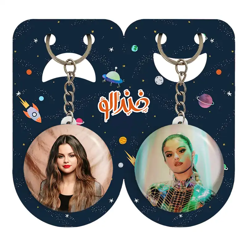 جاکلیدی خندالو مدل سلنا گومز Selena Gomez کد 1920019202 مجموعه 2 عددی