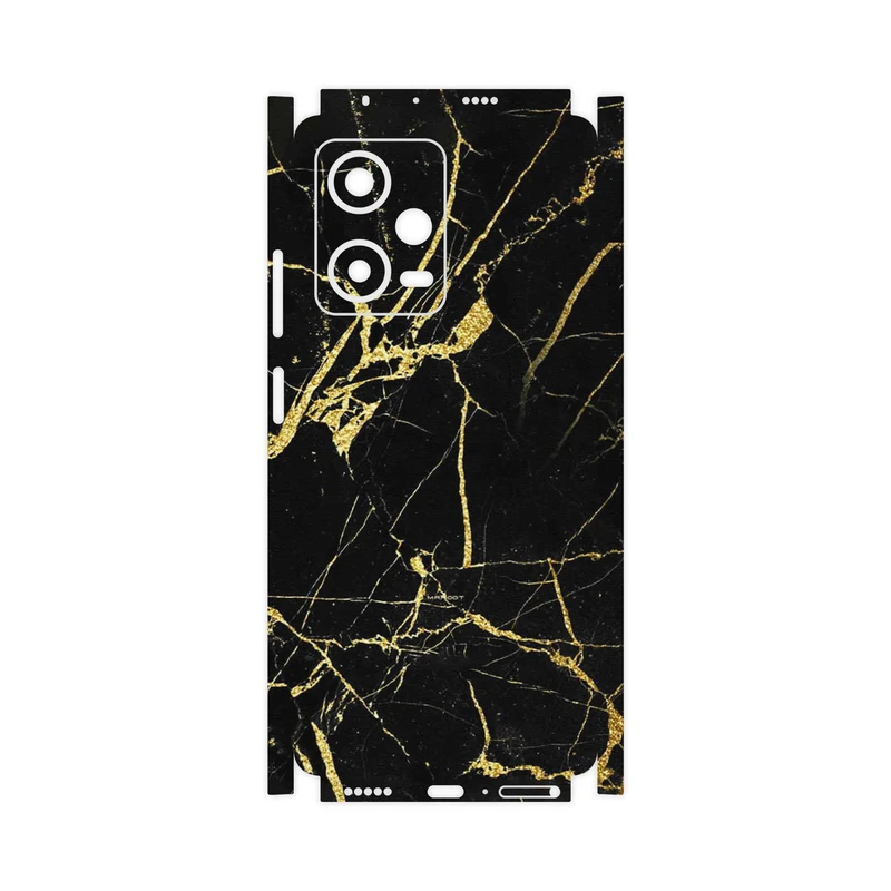 برچسب پوششی ماهوت مدل Graphite_Gold_Marble-FullSkin مناسب برای گوشی موبایل شیائومی Redmi Note 12 Pro 5G