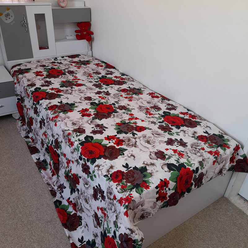 روکش لحاف گلدار کد  niki160 یک نفره سایز ۱۶۰×۲۲۰ سانتی متر