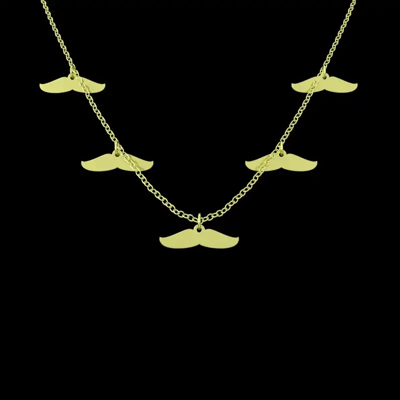 گردنبند طلا 18 عیار زنانه مدوپد مدل سبیل کد RNA17229