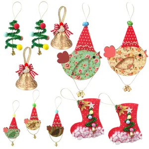 آویز تزیینی مدل گوگولی های کریسمس مجموعه 11 عددی