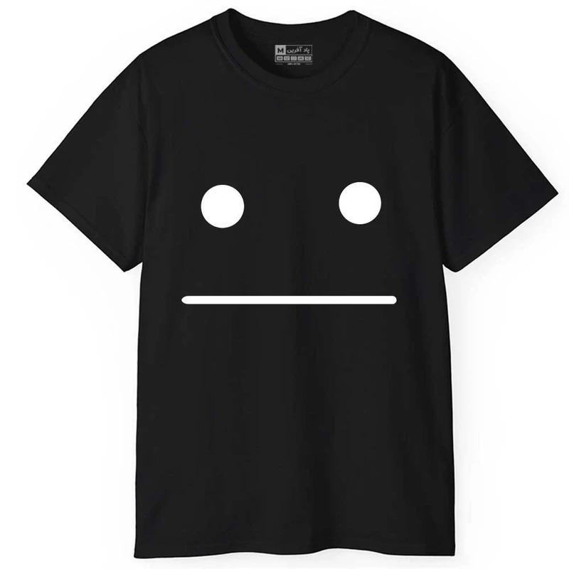 تی‌شرت آستین کوتاه مردانه پاد آفرین مدل صورتک کد 55