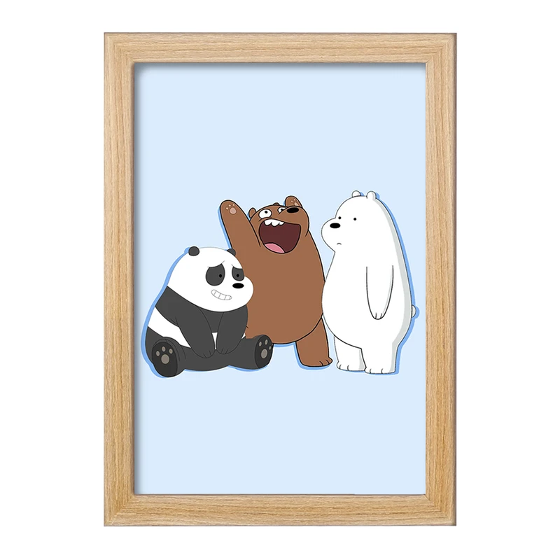 تابلو خندالو مدل انیمیشن سه خرس کله پوک کد 27649