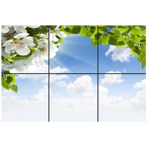 تایل سقفی آسمان مجازی طرح برگ و شکوفه کد 0900 سایز 60x60 سانتی متر مجموعه 6 عددی