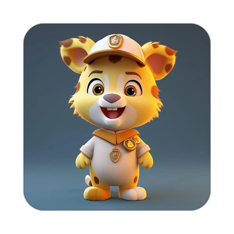 زیر لیوانی کاکتی طرح شیر مدل mp23840