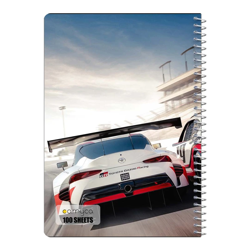 دفتر مشق 100 برگ سیمی کارنیکا طرح تویوتا سوپرا Toyota Supra کد 68833