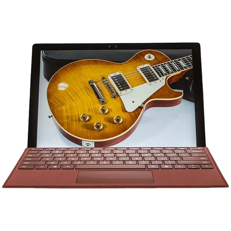 تبلت مایکروسافت مدل Surface Pro 2017 - C به همراه کیبورد سیگنیچر رنگ کبود و کیف چرم صنوبر - ظرفیت 256 گیگابایت