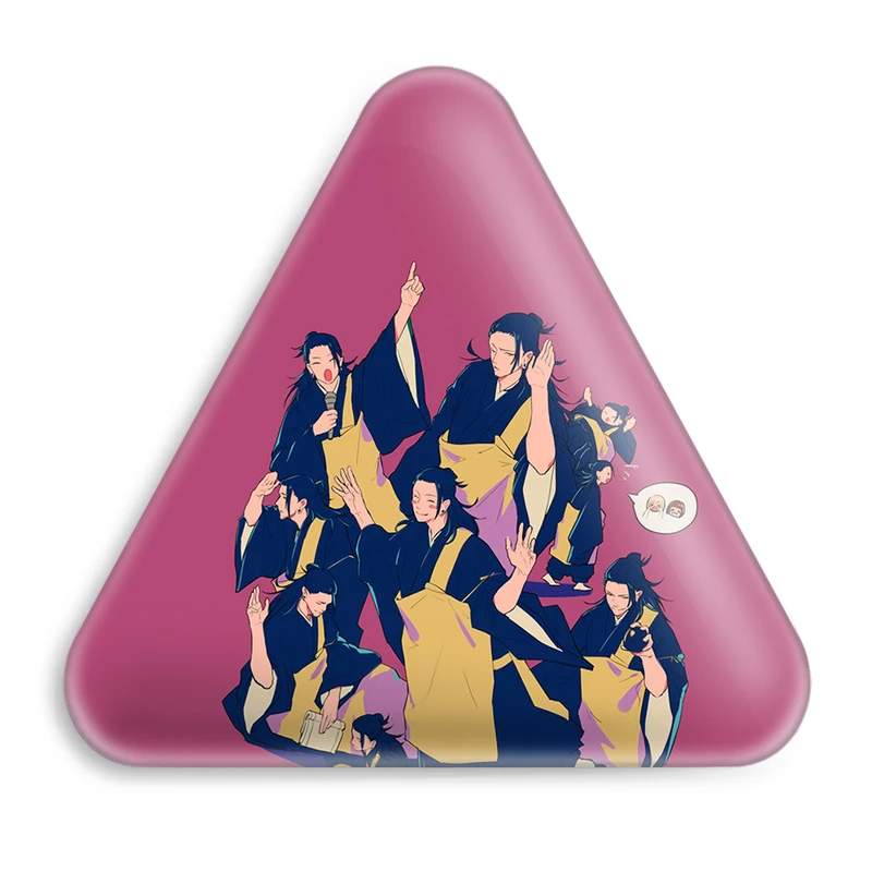 پیکسل خندالو طرح سوگورو گتو انیمه جوجوتسو کایزن مدل مثلثی کد 11079