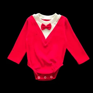 بادی آستین بلند پسرانه مدل پاپیونی