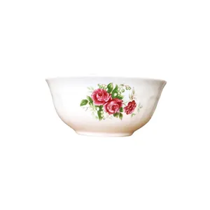 کاسه مدل ایتالیا گلسرخی بسته 3 عددی
