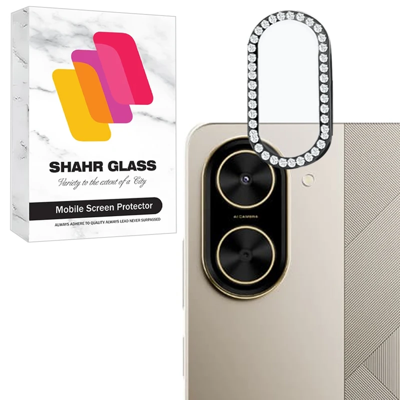 محافظ لنز دوربین شیشه‌ای شهر گلس مدل NRIS20 مناسب برای گوشی موبایل شیائومی Poco C71