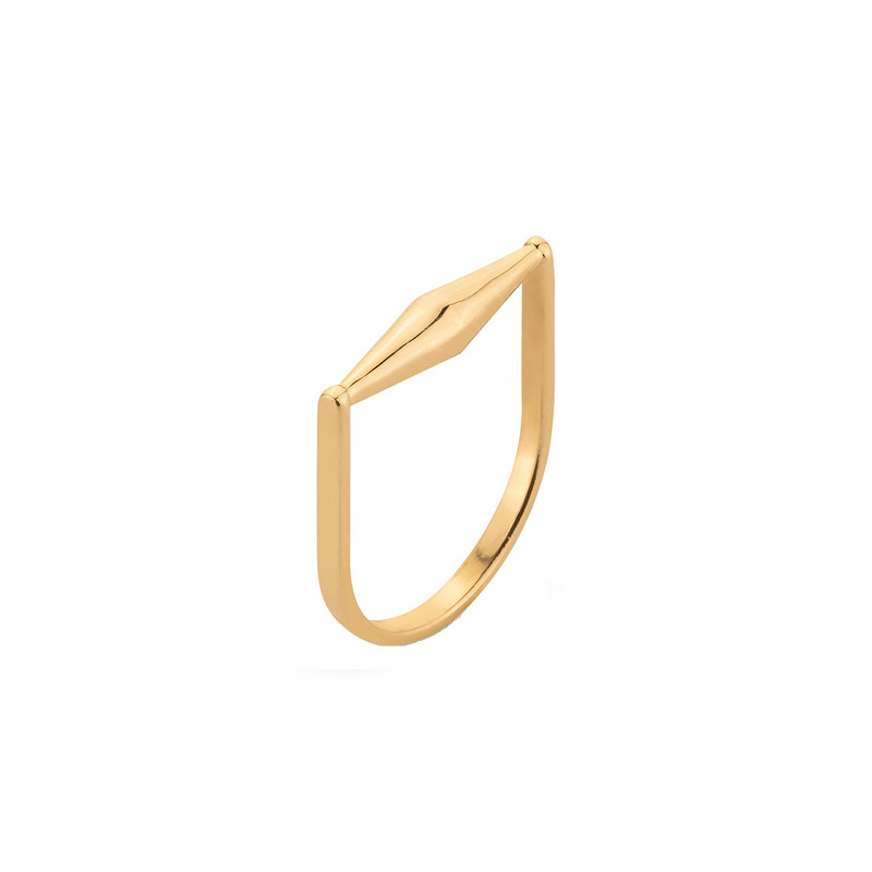 انگشتر طلا 18 عیار زنانه کیا گالری مدل آتوسا کد RM737 سایز 54