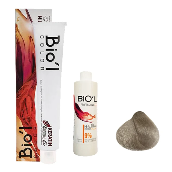 کیت رنگ مو بیول سری SUPER BLONDE شماره 12.10 حجم 100 میلی لیتر رنگ سوپر بلوند دودی طبیعی