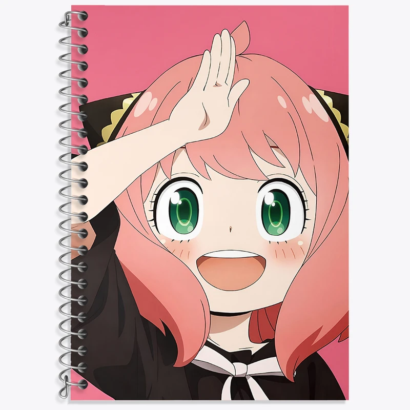 دفتر زبان 50 برگ خندالو مدل دو خط طرح آنیا انیمه اسپای ایکس کد N3685