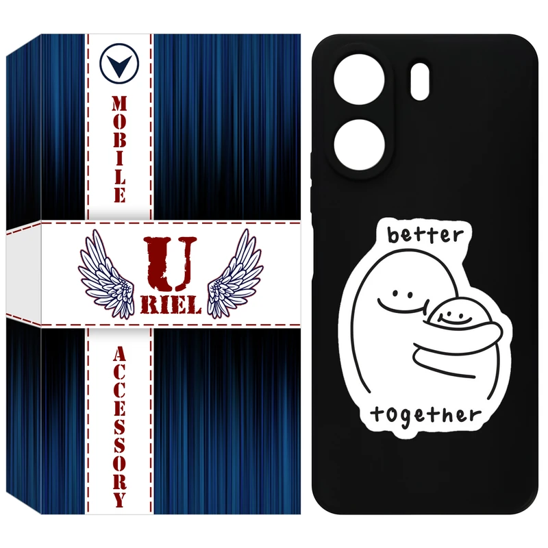 کاور یوریل قاب مدل KSH کد 90 طرح Together مناسب برای گوشی موبایل شیائومی Redmi 13C 4G / Poco C65