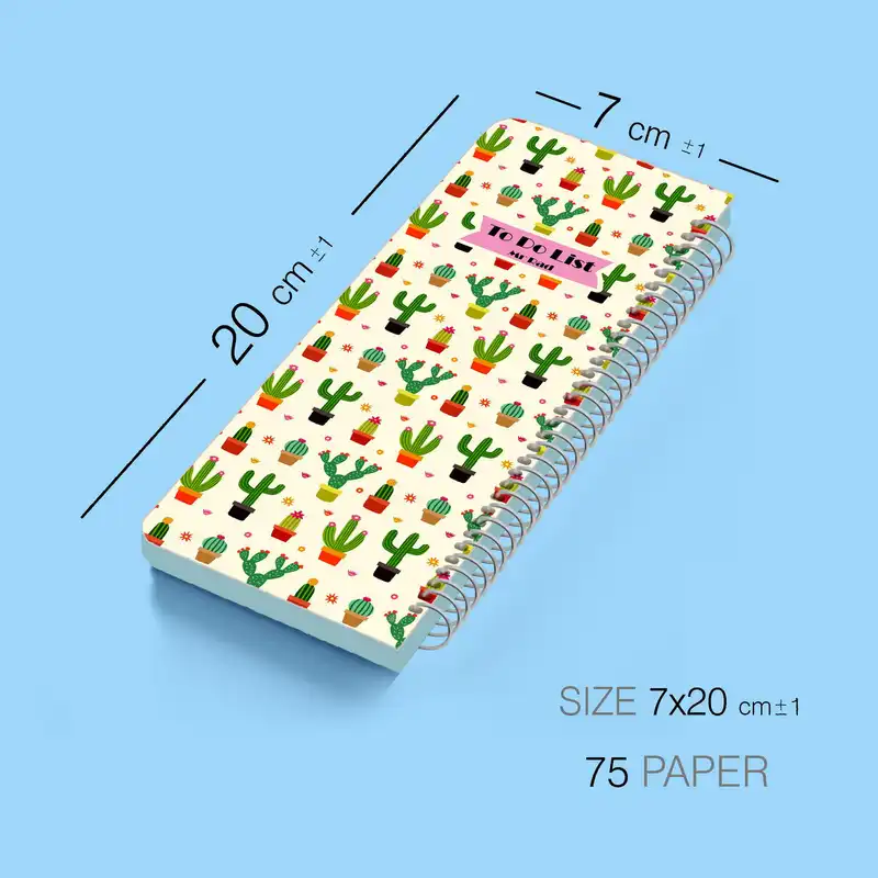 دفترچه یادداشت مستر راد مدل to do list طرح جدید کاکتوس مدل پالت کد pallet 1578