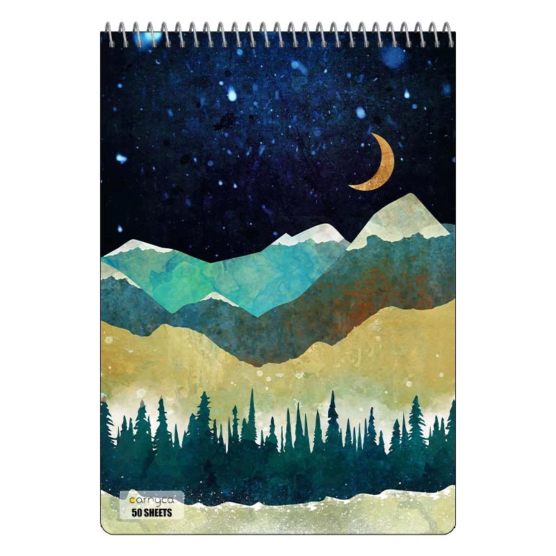 دفتر نقاشی 50 برگ سیمی کارنیکا طرح طبیعت Nature کد 65795