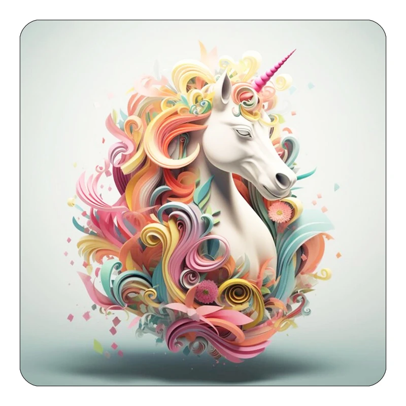 مگنت کاکتی طرح اسب تک شاخ و یونیکورن مدل mp32279