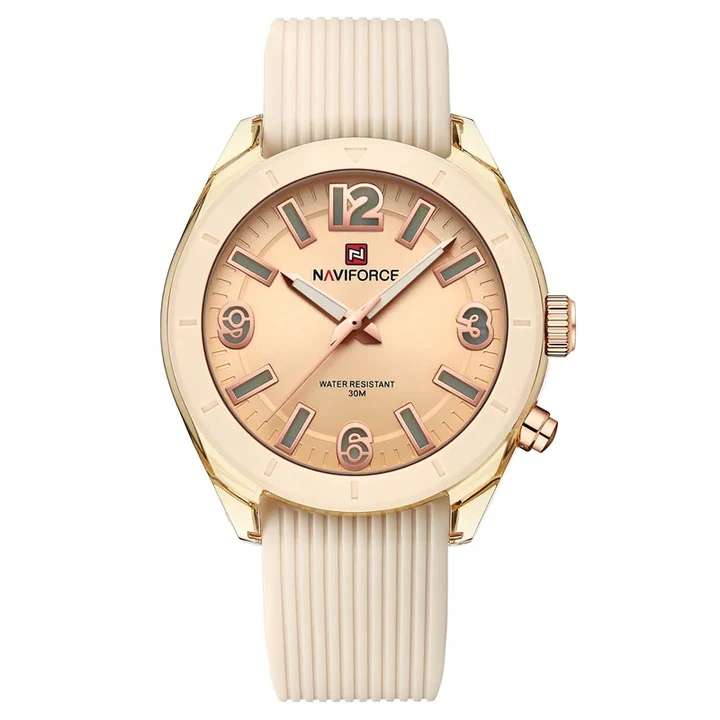 ساعت مچی عقربه ای زنانه نیوی فورس مدل nf7103bg ساعت مچی عقربه ای زنانه نیوی فورس مدل nf7103bg