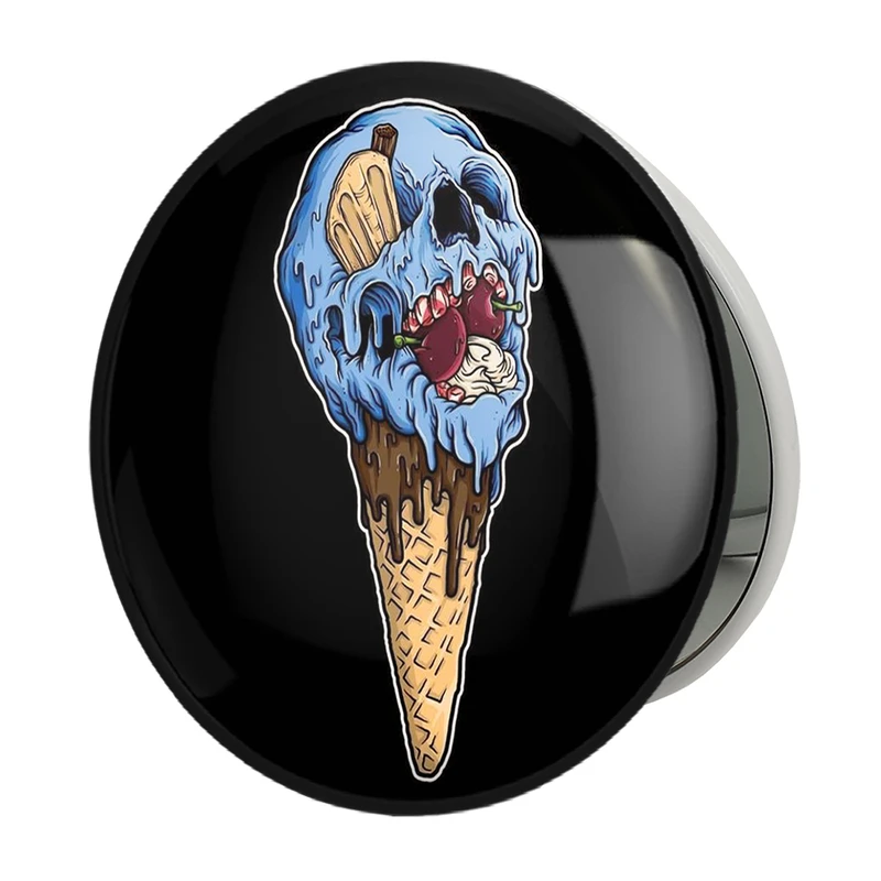 آینه جیبی خندالو طرح ترسناک مدل تاشو کد 1540 