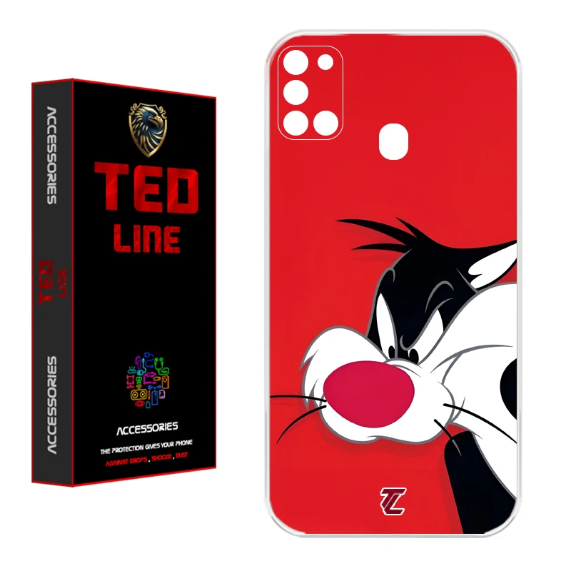 کاور تدلاین طرح کارتون سیلوستر کد 1221 مناسب برای گوشی موبایل سامسونگ Galaxy A21S