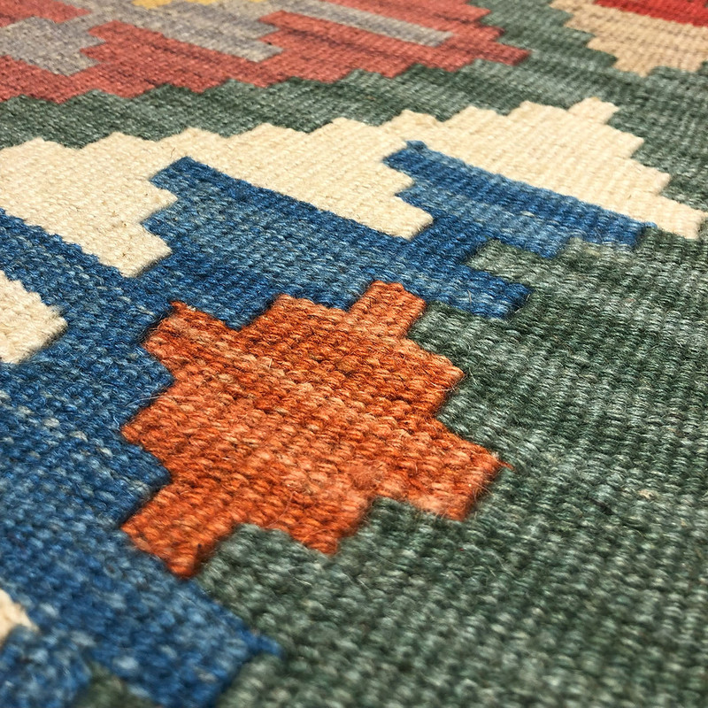 گلیم دستبافت سه متری طرح قشقایی مدل الوان کد 21512