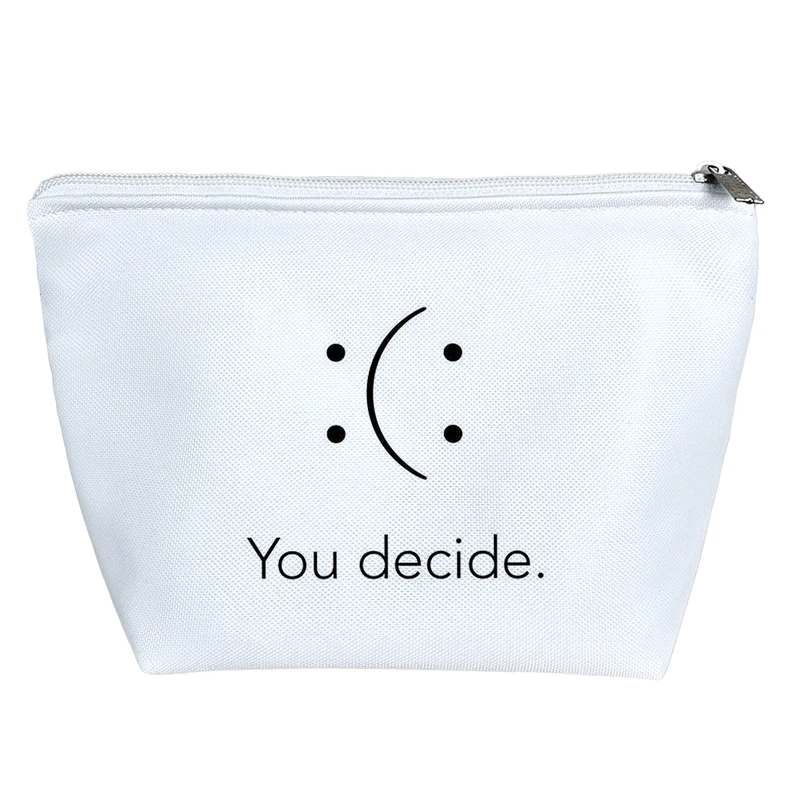 کیف لوازم آرایش دخترانه خندالو مدل you decide شادی یا ناراحتی؟ کد 3073