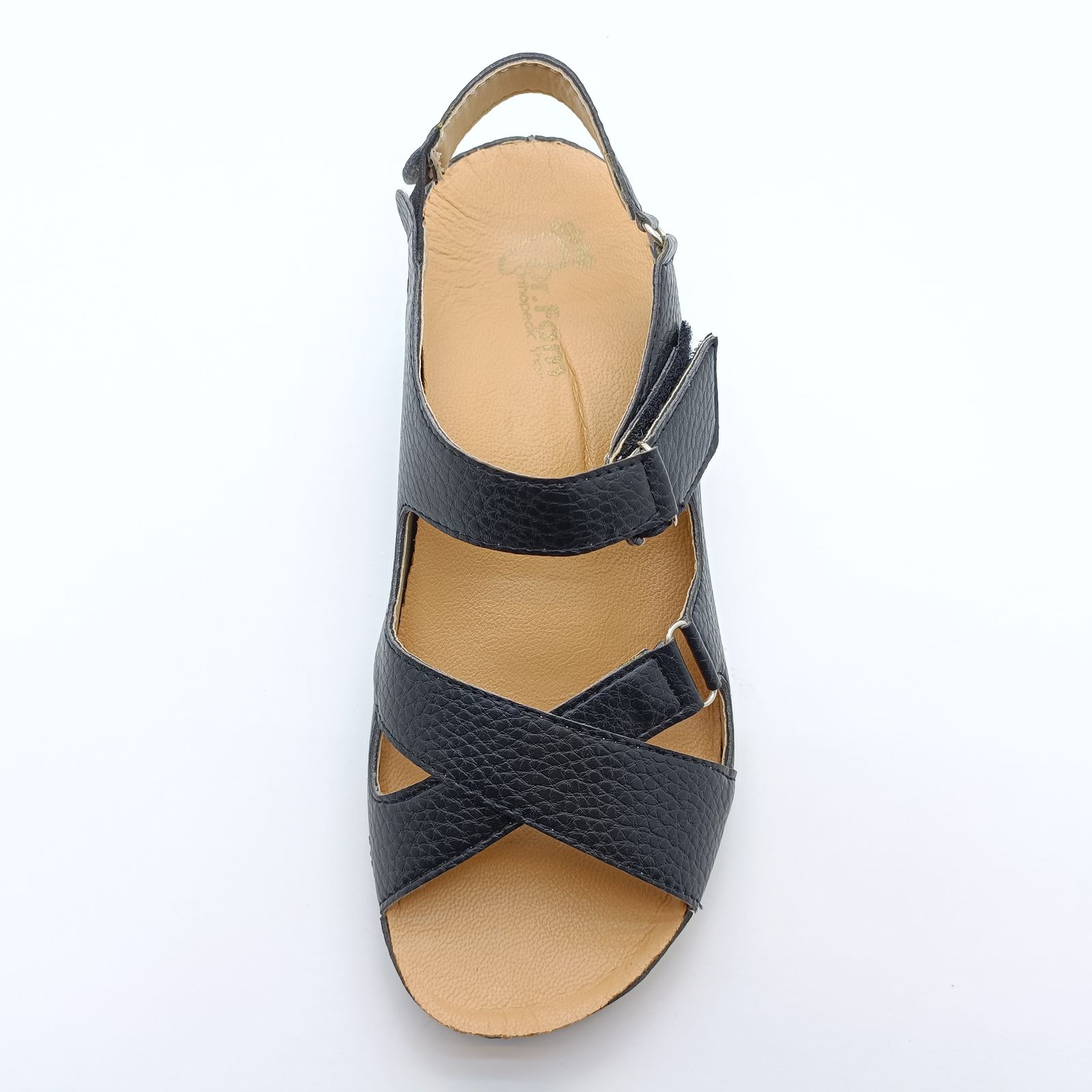 صندل زنانه دکترفام مدل گلسا رنگ مشکی -  - 10