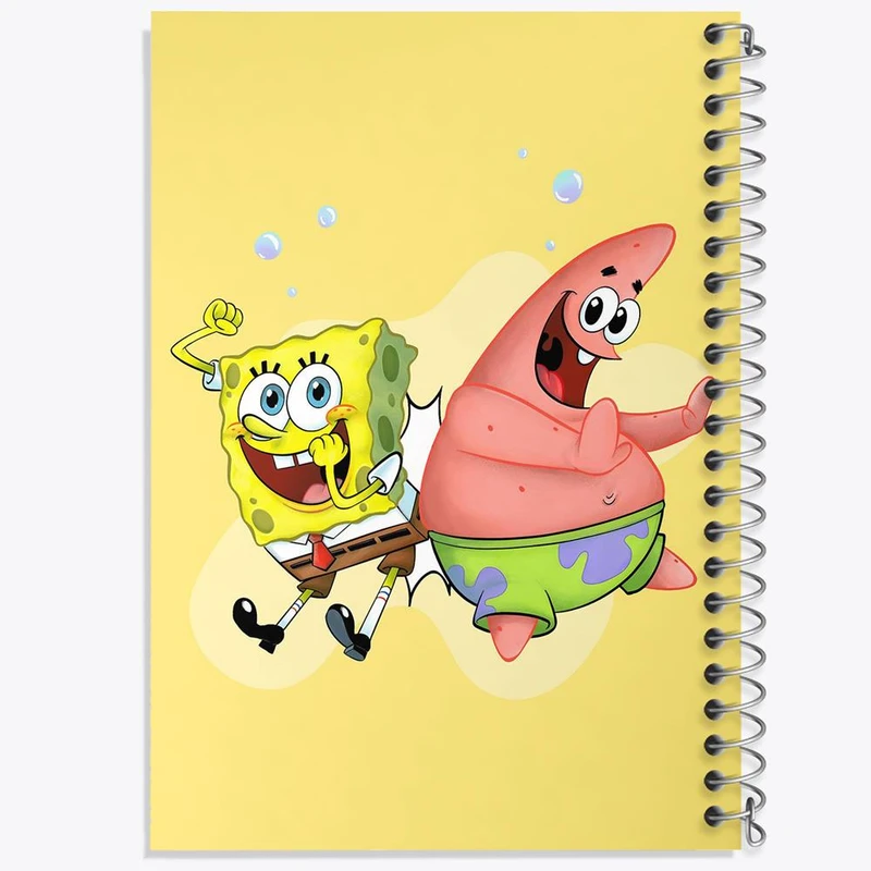 دفتر مشق 100 برگ خندالو طرح باب اسفنجی و پاتریک کد 24710