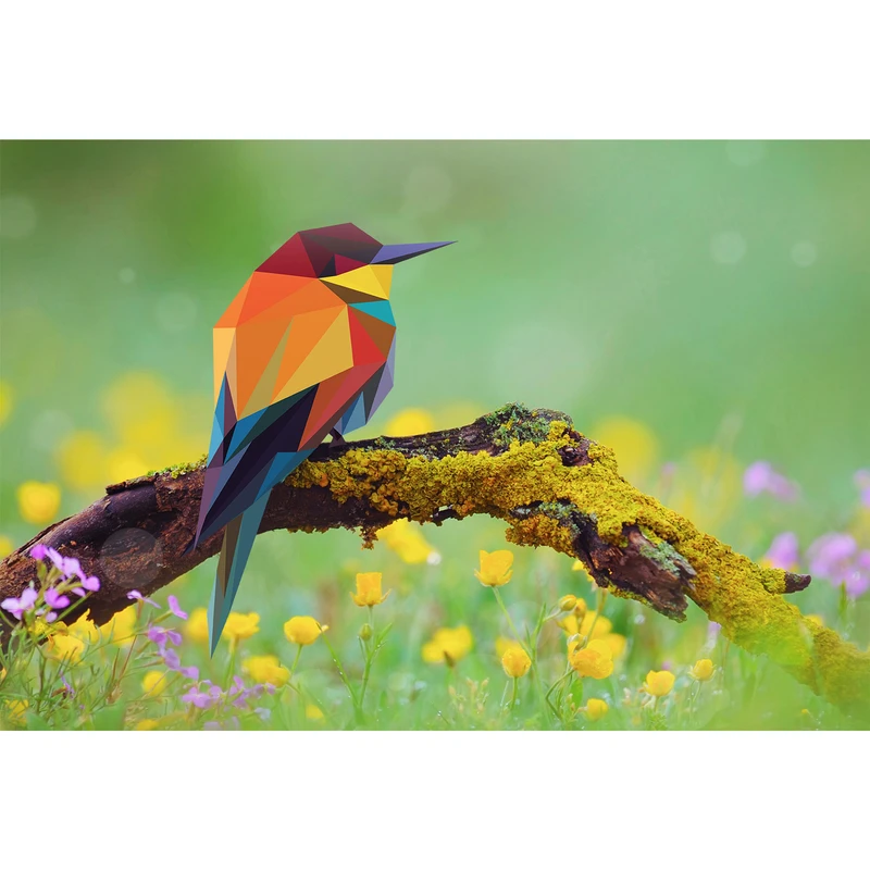 مگنت طرح درخت و پرنده مدل T1367
