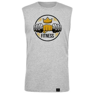 تاپ مردانه 27 مدل Fitness کد B11 رنگ طوسی
