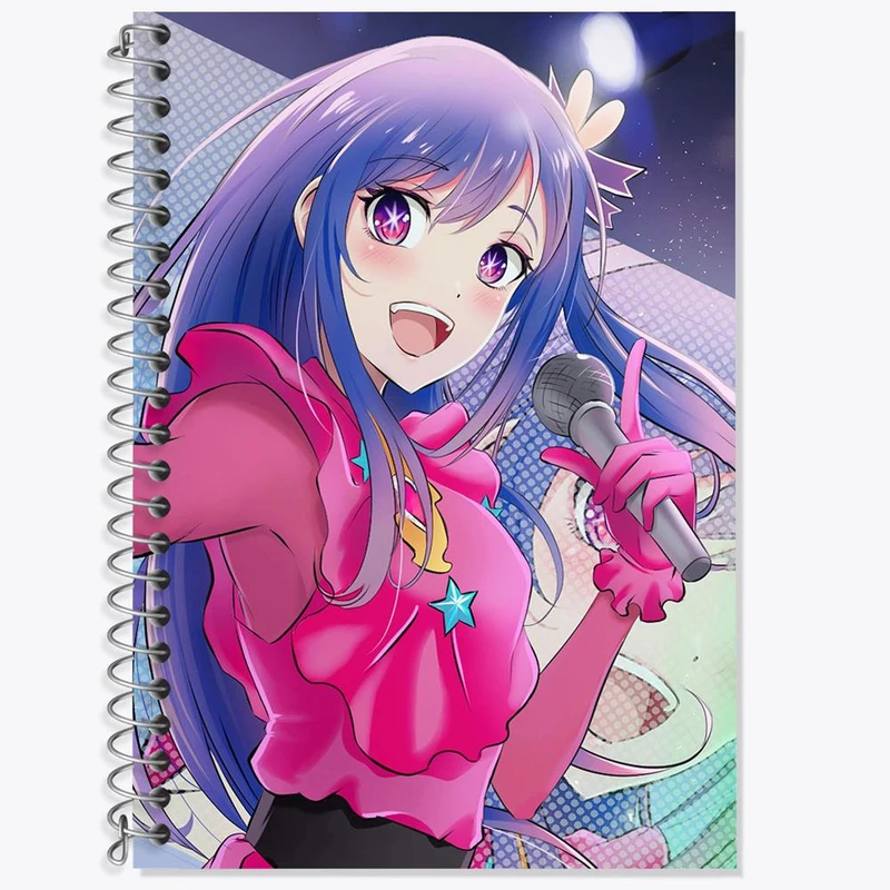 دفتر لغت 50 برگ خندالو مدل هوشینو انیمه اوشی نو کو ستاره من Oshi No Ko کد 27473