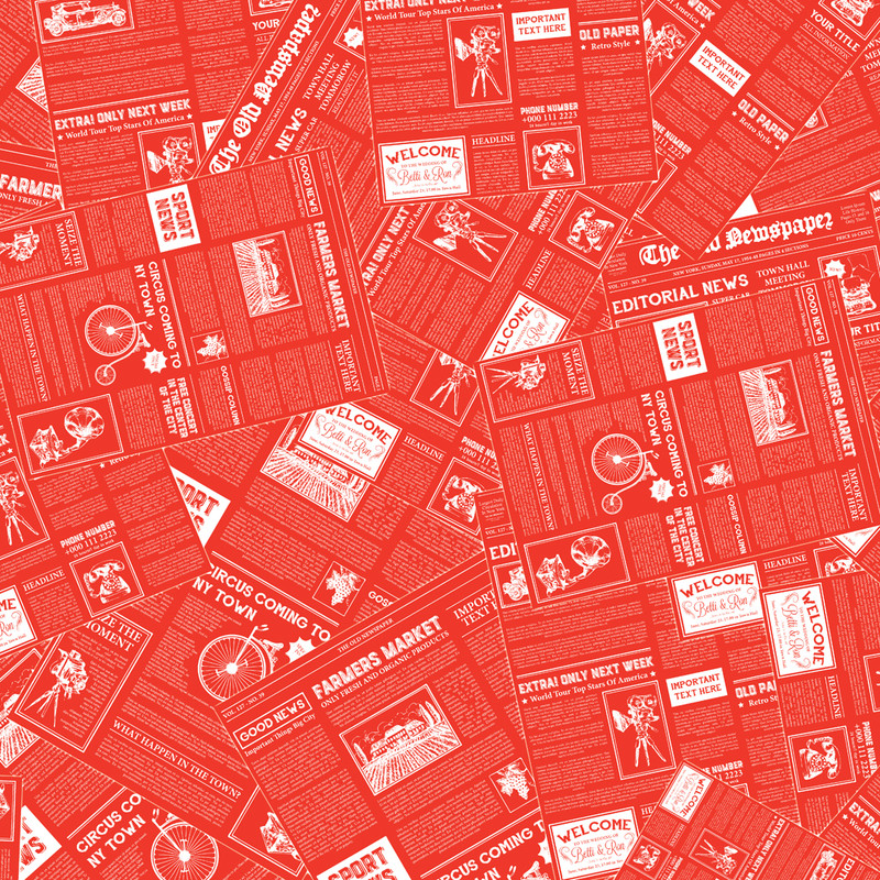 کاغذ کادو طرح روزنامه ای کد 233 بسته 25 عددی