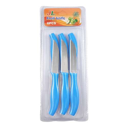 چاقو میوه خوری جی ال کد 22 بسته 6 عددی