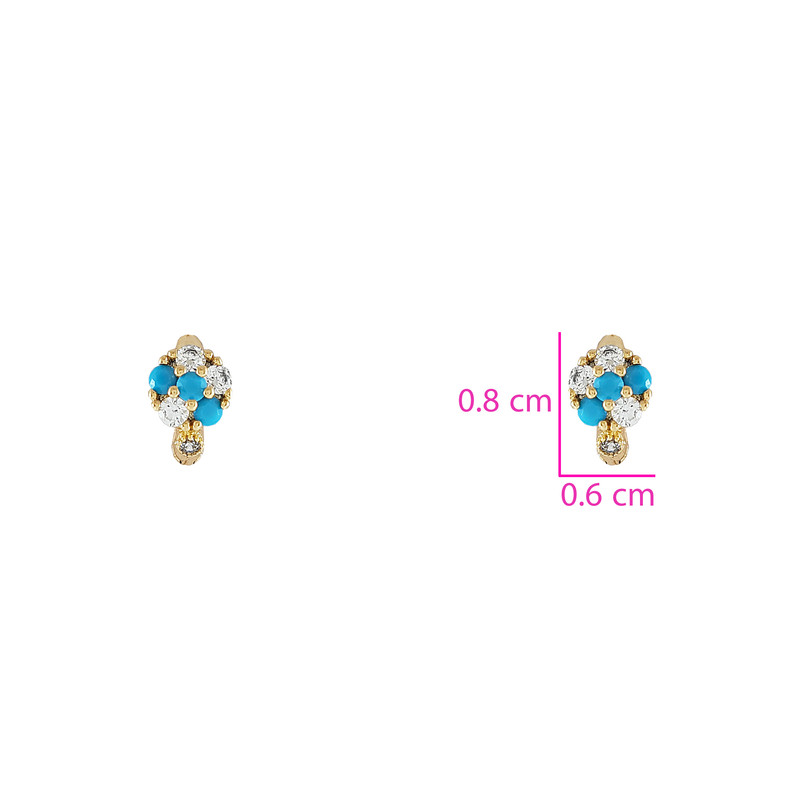 گوشواره دخترانه ژوپینگ مدل 1349