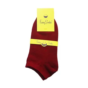 جوراب مدل فانی ساکس کد 620 رنگ زرشکی