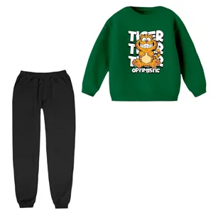 ست سویشرت آستین بلند و شلوار راحتی بچگانه مدل گارفیلد ببری