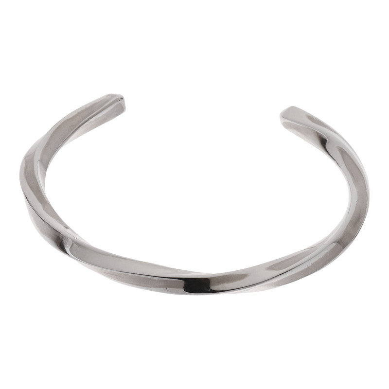 دستنبد نقره زنانه هو جولری مدل بنگل کد H58