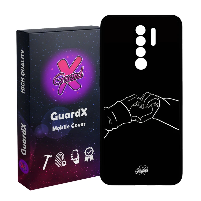 کاور گارد ایکس طرح Love مدل Glass10517 مناسب برای گوشی موبایل شیائومی Redmi 9/Redmi 9 Prime/Poco M2
