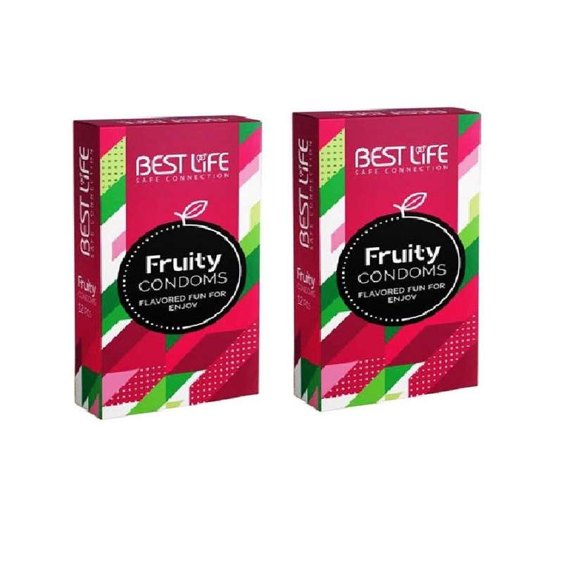  کاندوم بست لایف مدل Fruity مجموعه 2 عددی