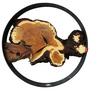 ساعت دیواری مدل روستیک چوب سنجد