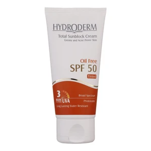 کرم ضد آفتاب رنگی فاقد چربی هیدرودرم مدل Medium Beige SPF50 حجم 50 میلی لیتر