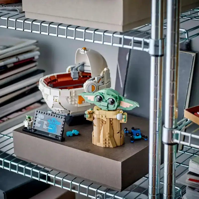 لگو 1048 قطعه سری استاروارز مدل Grogu with Hover Pram کد 75403