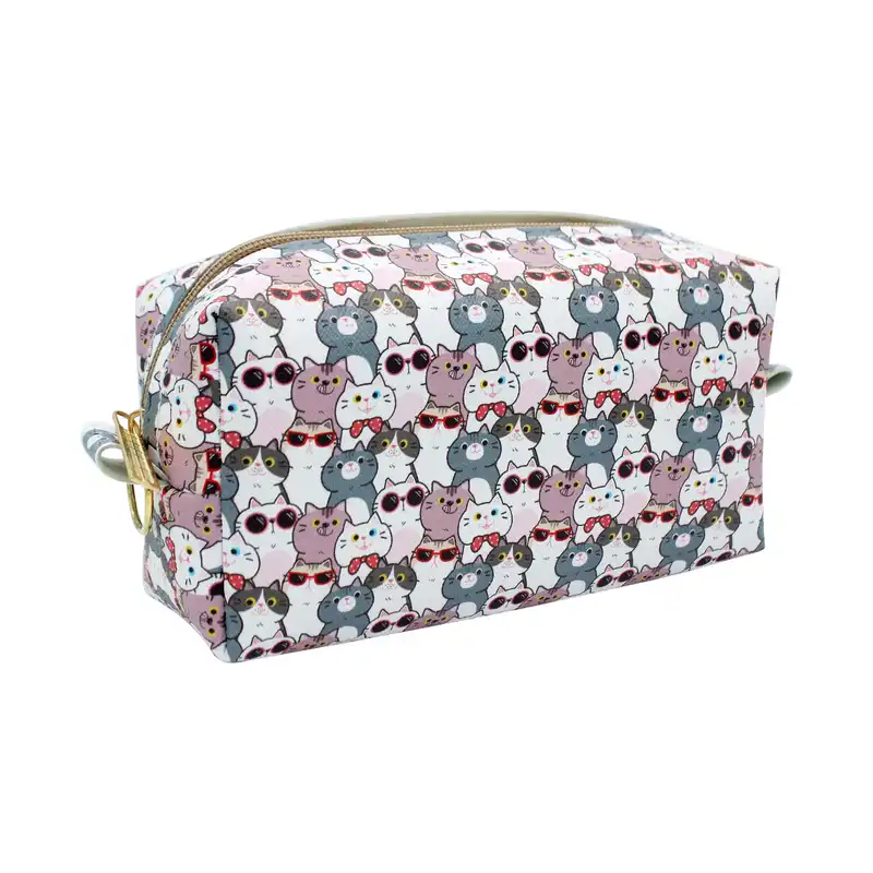 کیف لوازم آرایش زنانه مدل پیشی ها کد IDM 548