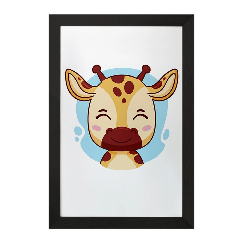 تابلو خندالو مدل زرافه حیوانات بامزه کد 37148