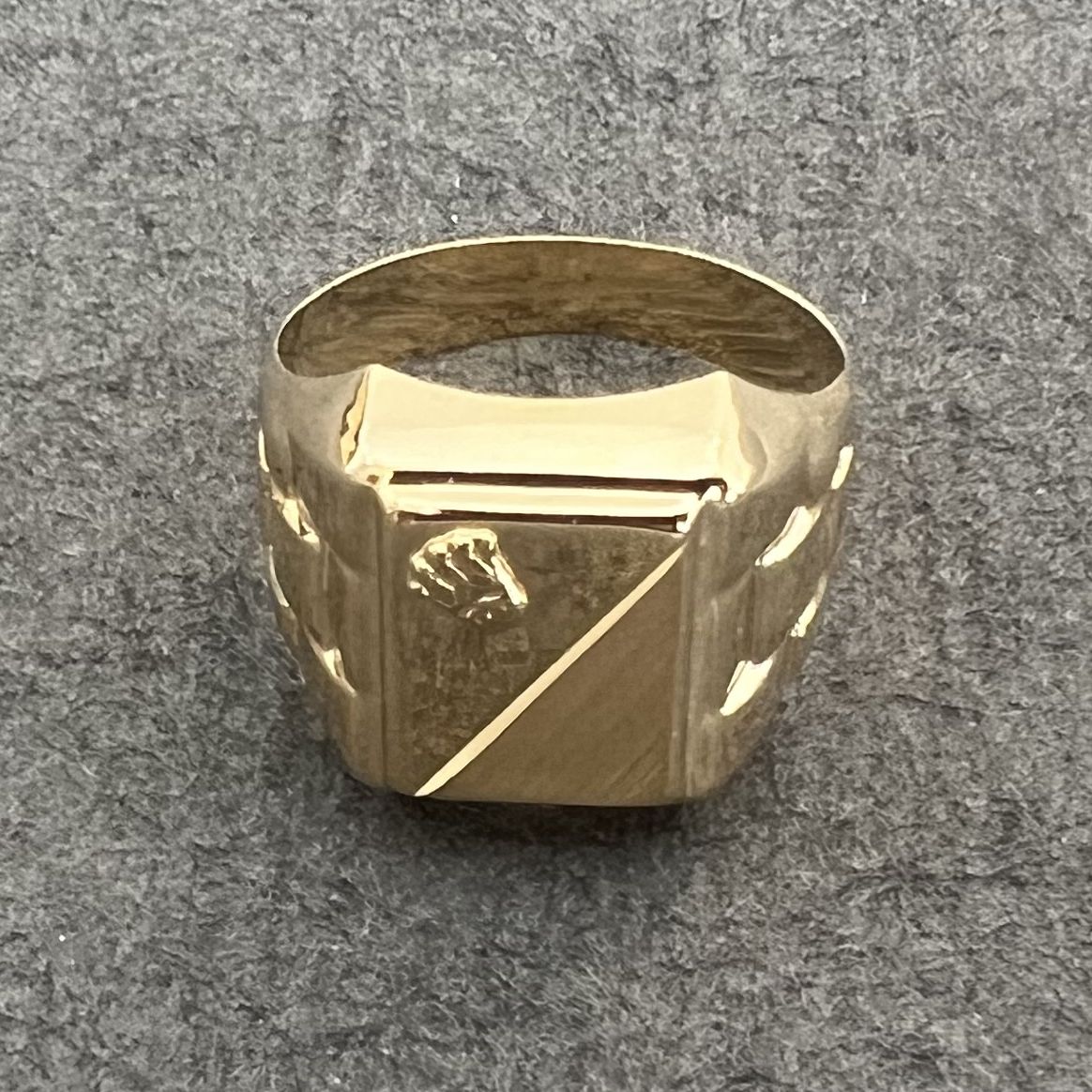 انگشتر طلا 18 عیار مردانه دوست خوب مدل dk233  -  - 2