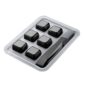 خنک کننده نوشیدنی مدل مکعب کد SN-FLNB-2103-15 مجموعه 6 عددی به همراه انبر