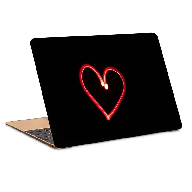 استیکر لپ تاپ طرح heart love neon کد P-795 مناسب برای لپ تاپ 15.6 اینچ